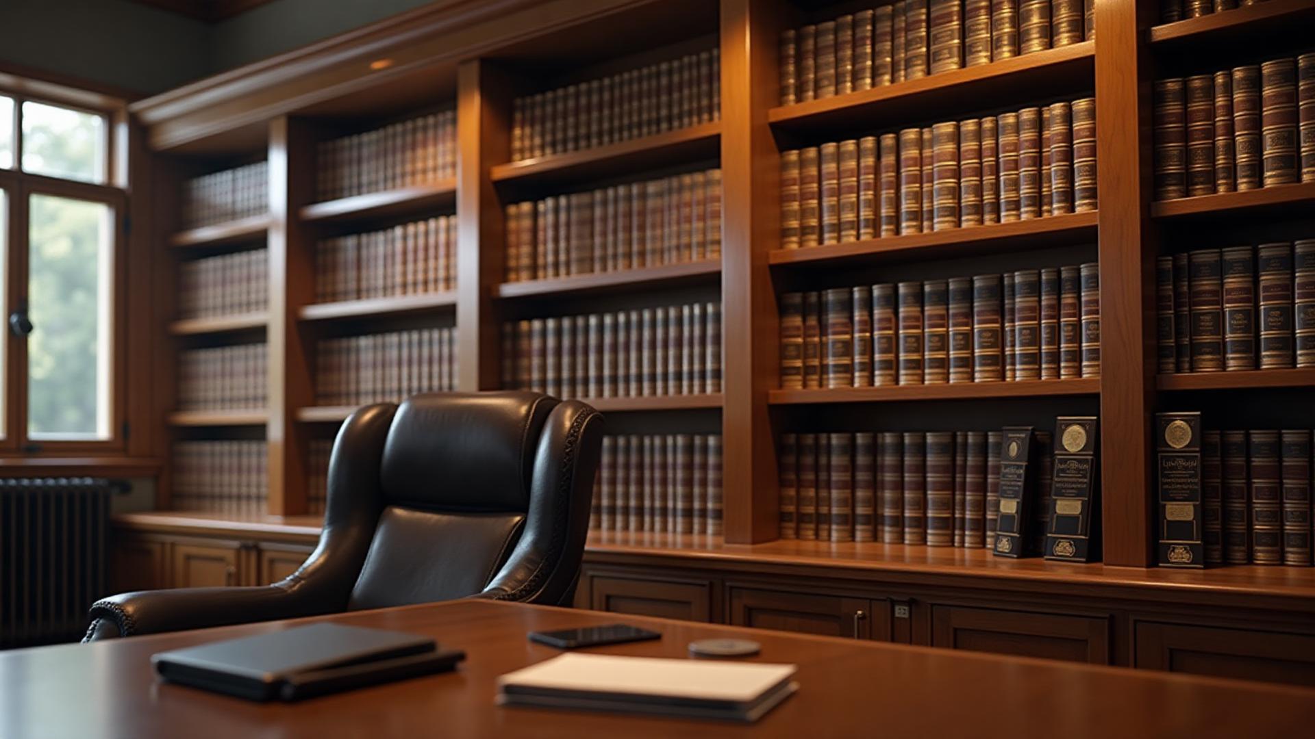 Professional legal library at Terrain Advocates
