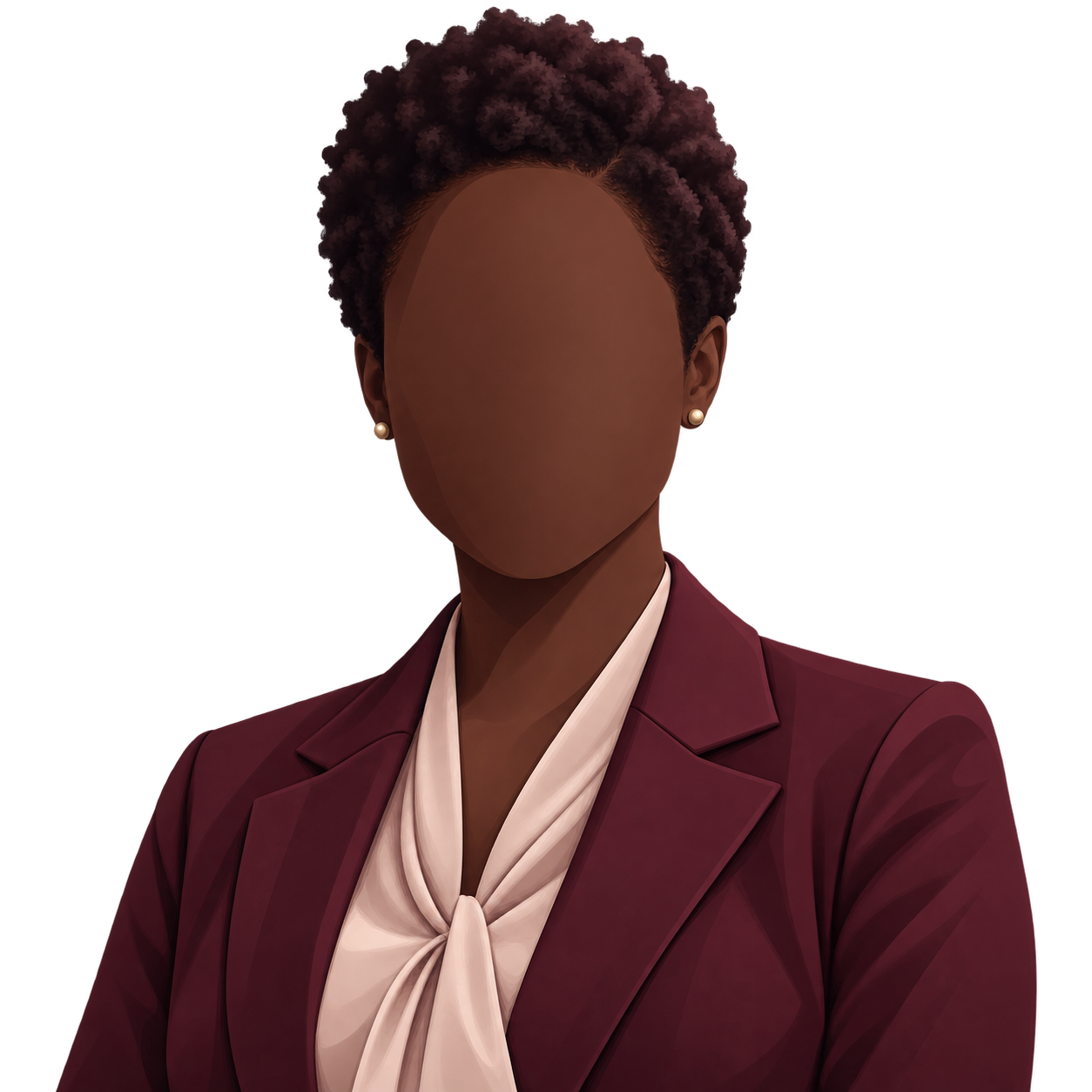 Silhouette of an African woman advocate